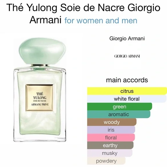 Thé Yulong Soie de Nacre edt 100ml Giorgio Armani fragrance perfume - Picture 2 of 5